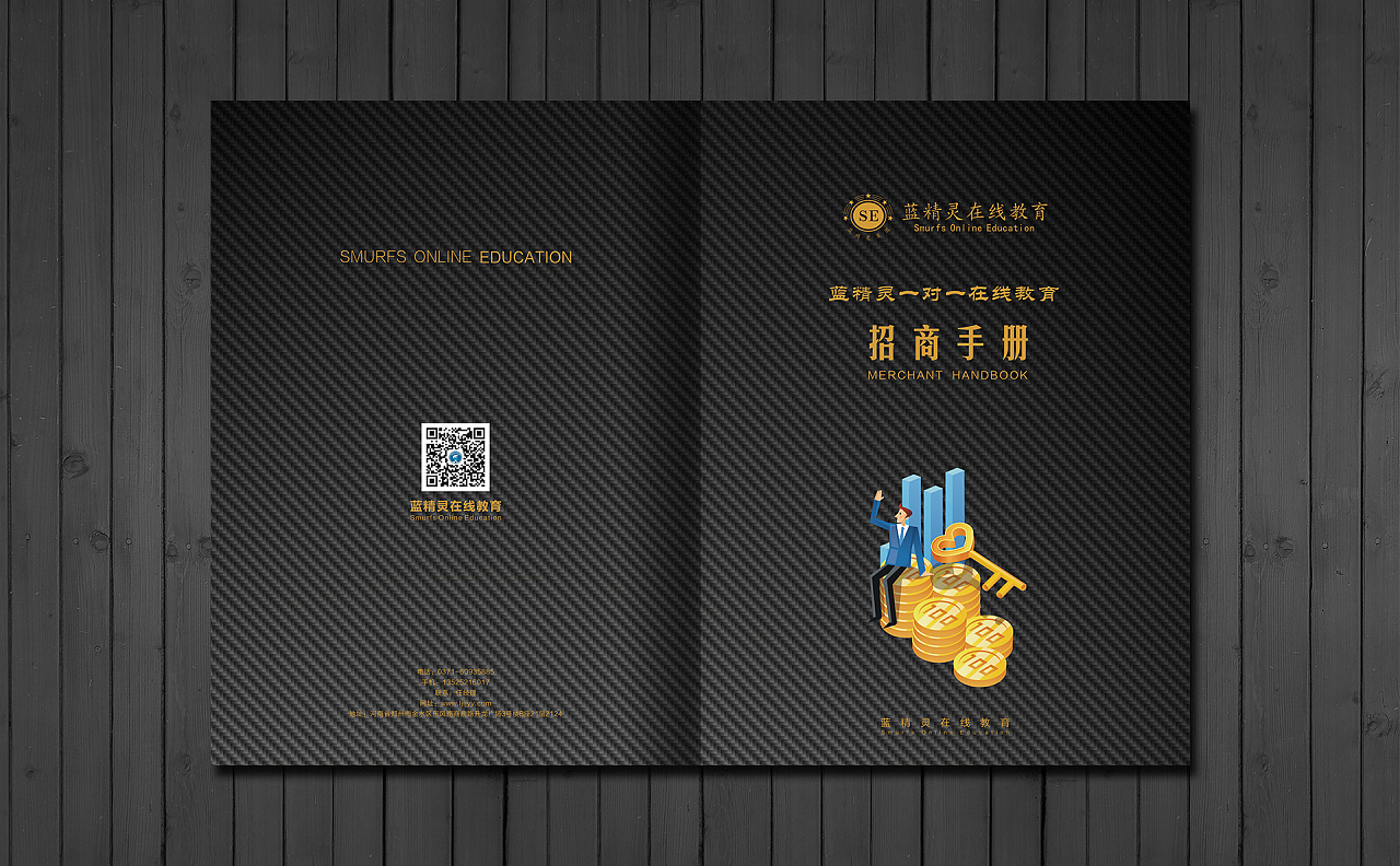 蓝精灵教育招商画册设计案例,招商手册印刷,招商指南画册设计